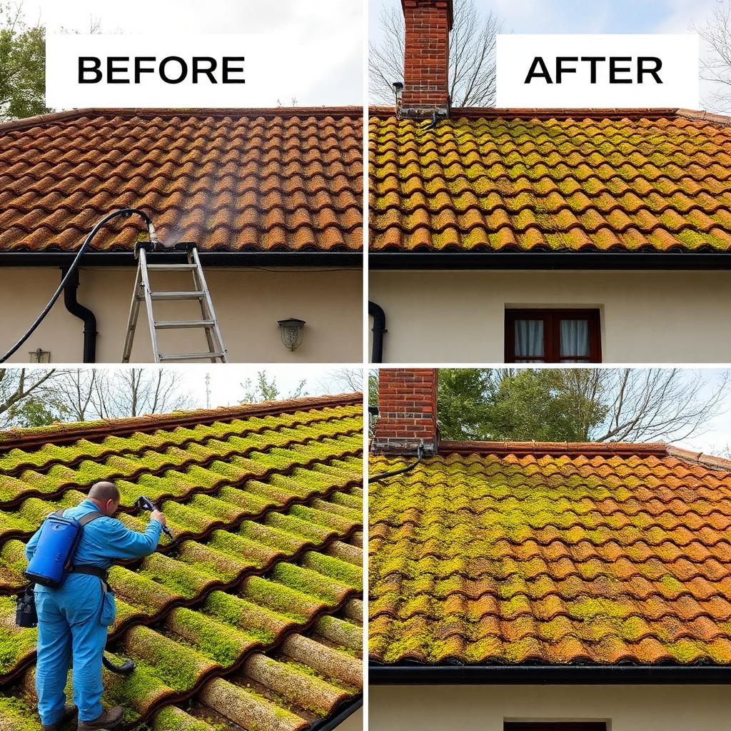 Nettoyage de toiture